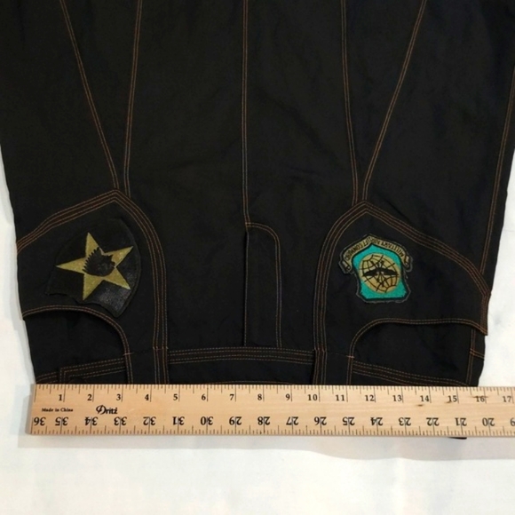 Skirt Streetwear Customized Patchwork Midi Detailed Zip Waist Belt Loop Black - Picture 11 of 15